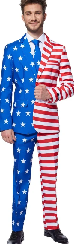 Fashion Adult Americana Suit Men Funny