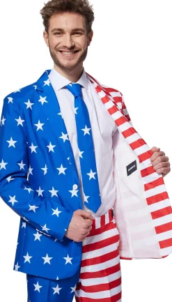 Fashion Adult Americana Suit Men Funny