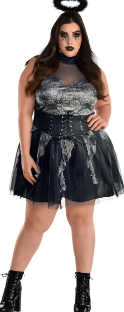 Party City Adult Bad Angel Costume - Plus Size|Women Scary