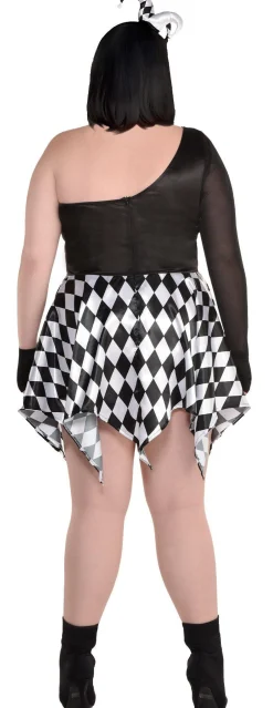 Clearance Adult Bad Jester Costume Women Scary