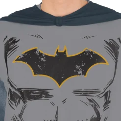 Hot Adult Batman Costume T-Shirt With Cape - Dc Comics Men Superhero