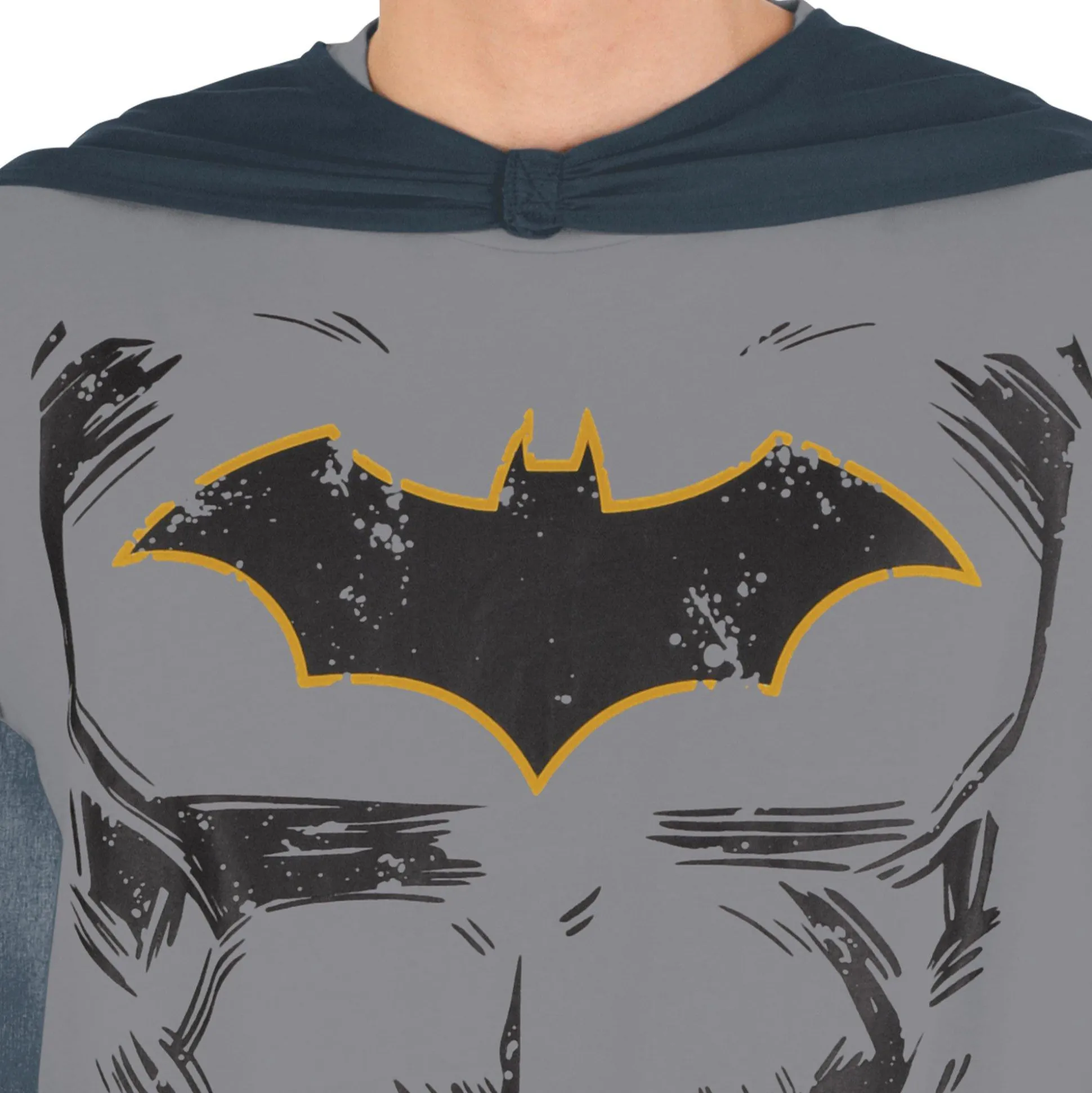 Hot Adult Batman Costume T-Shirt With Cape - Dc Comics Men Superhero