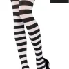 Hot Adult Black & White Thigh-High Stockings Tights