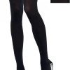 New Adult Black Bows Opaque Thigh-High Stockings Tights