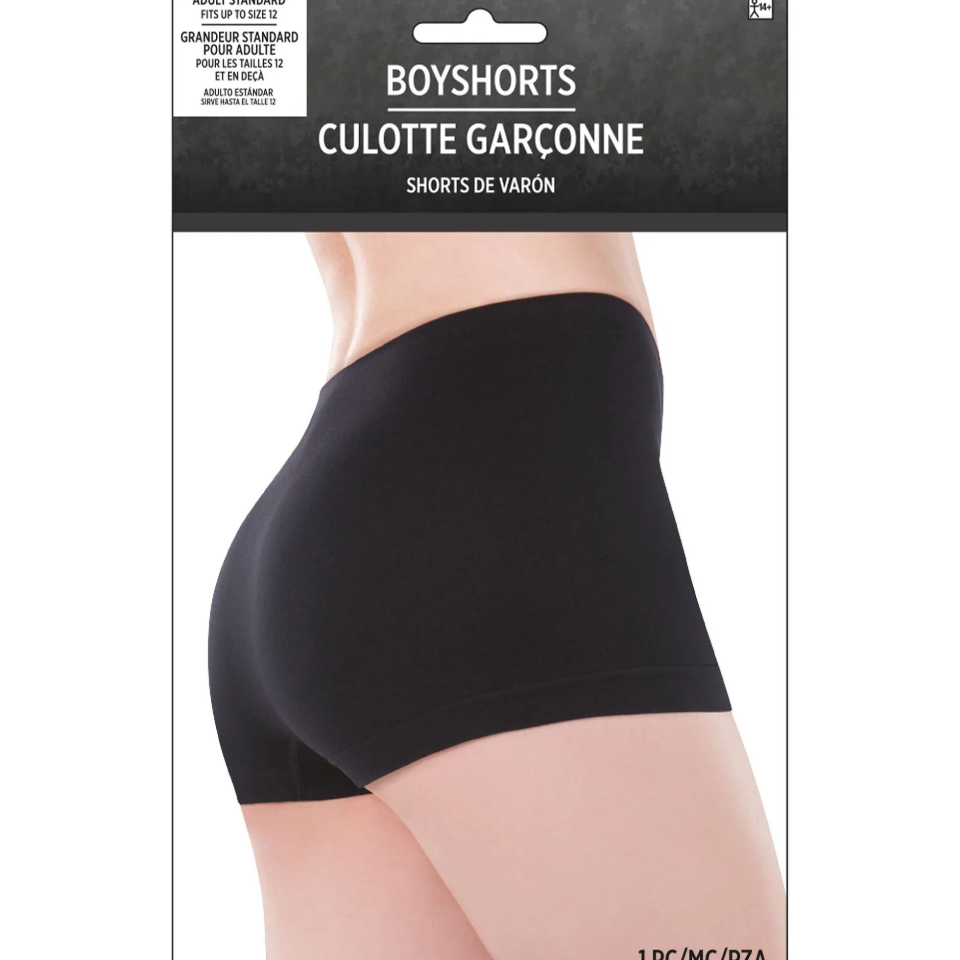 Outlet Adult Black Boyshorts Bodywear