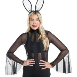 Clearance Adult Black Bunny Costume Accessory Kit Women Sexy