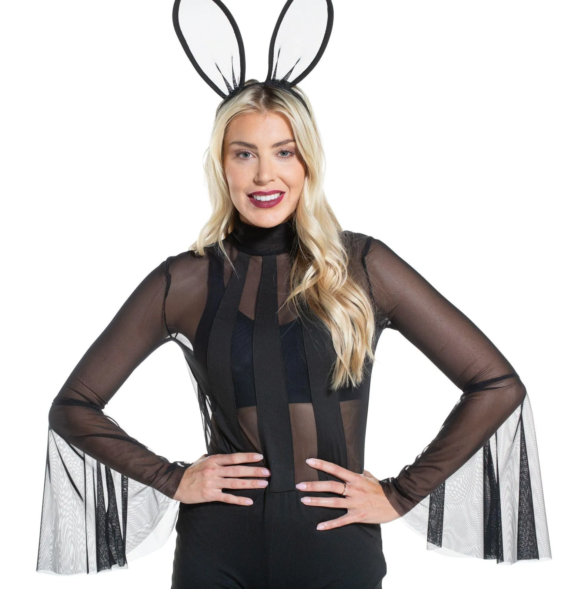 Clearance Adult Black Bunny Costume Accessory Kit Women Sexy