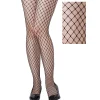Fashion Adult Black Diamond Fishnet Pantyhose Tights
