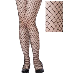 Fashion Adult Black Diamond Fishnet Pantyhose Tights