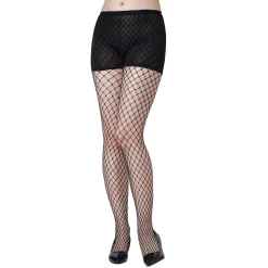 Fashion Adult Black Diamond Fishnet Pantyhose Tights