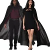 Hot Adult Black Hooded Cape Couples' Costumes