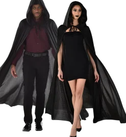 Hot Adult Black Hooded Cape Couples' Costumes