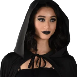 Hot Adult Black Hooded Cape Couples' Costumes