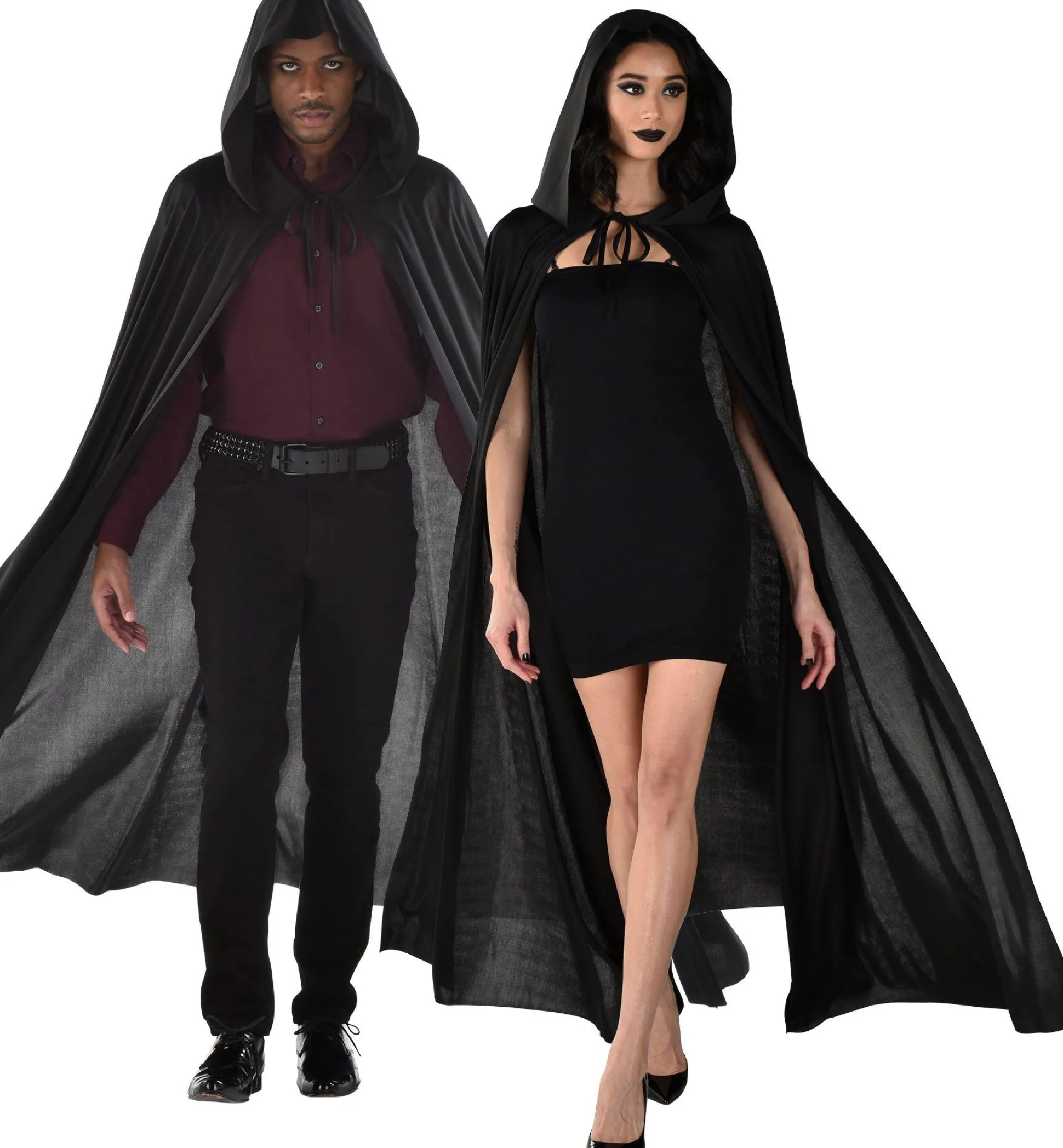 Sale Adult Black Hooded Cape Capes, Robes