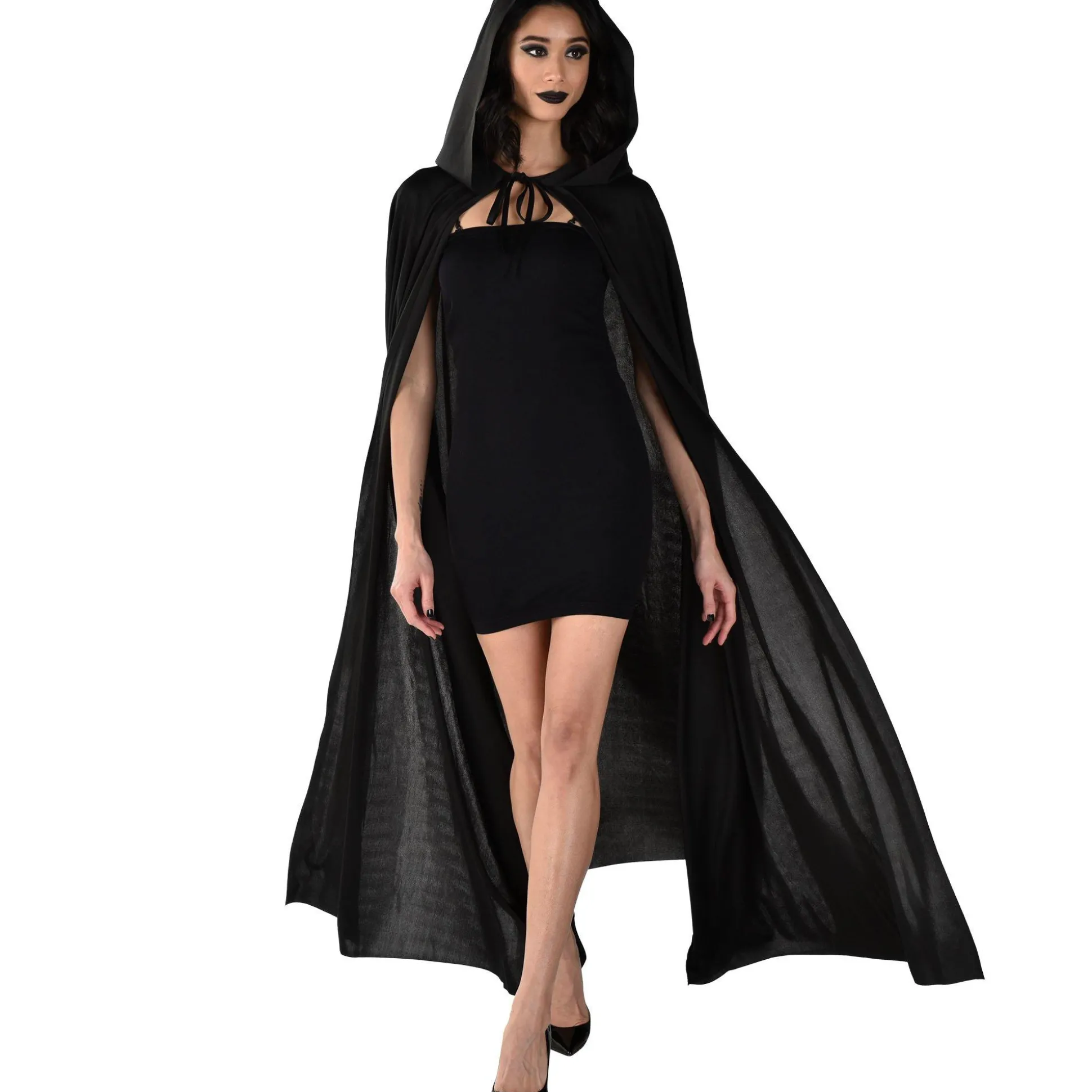 Sale Adult Black Hooded Cape Capes, Robes