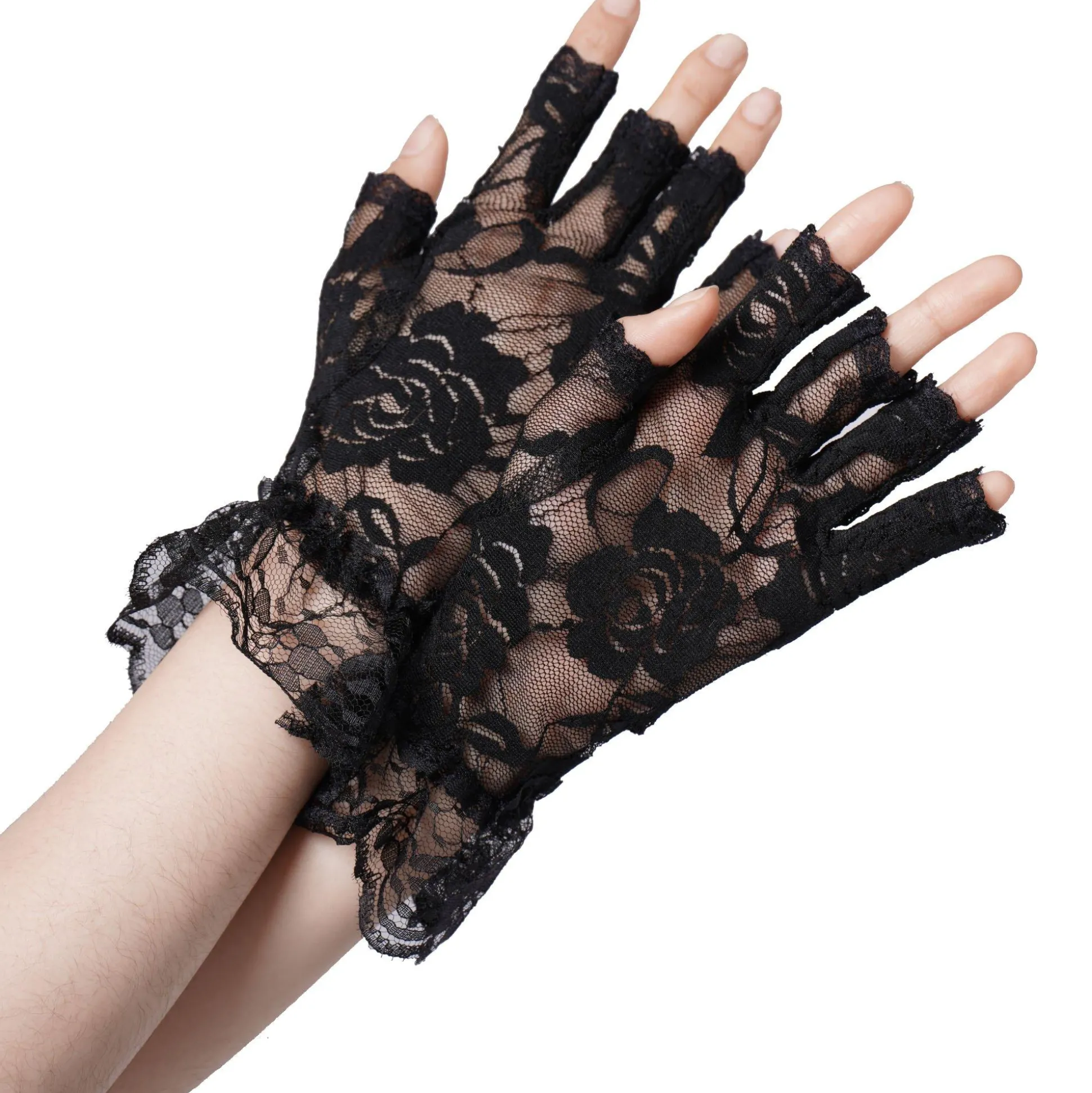 Store Adult Black Lace Gloves Gloves