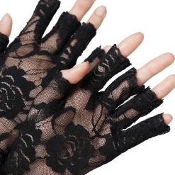 Store Adult Black Lace Gloves Gloves