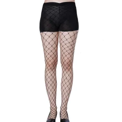 Hot Adult Black Wide Diamond Fishnet Pantyhose Tights