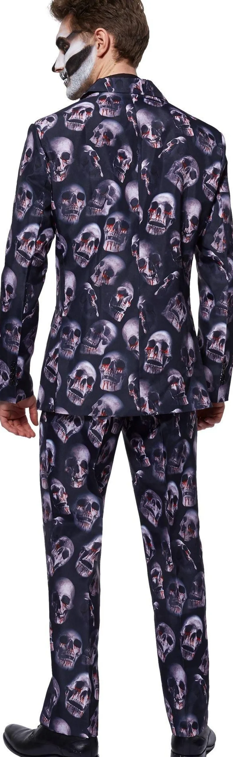 Shop Adult Bloody Skulls Suit Men Scary