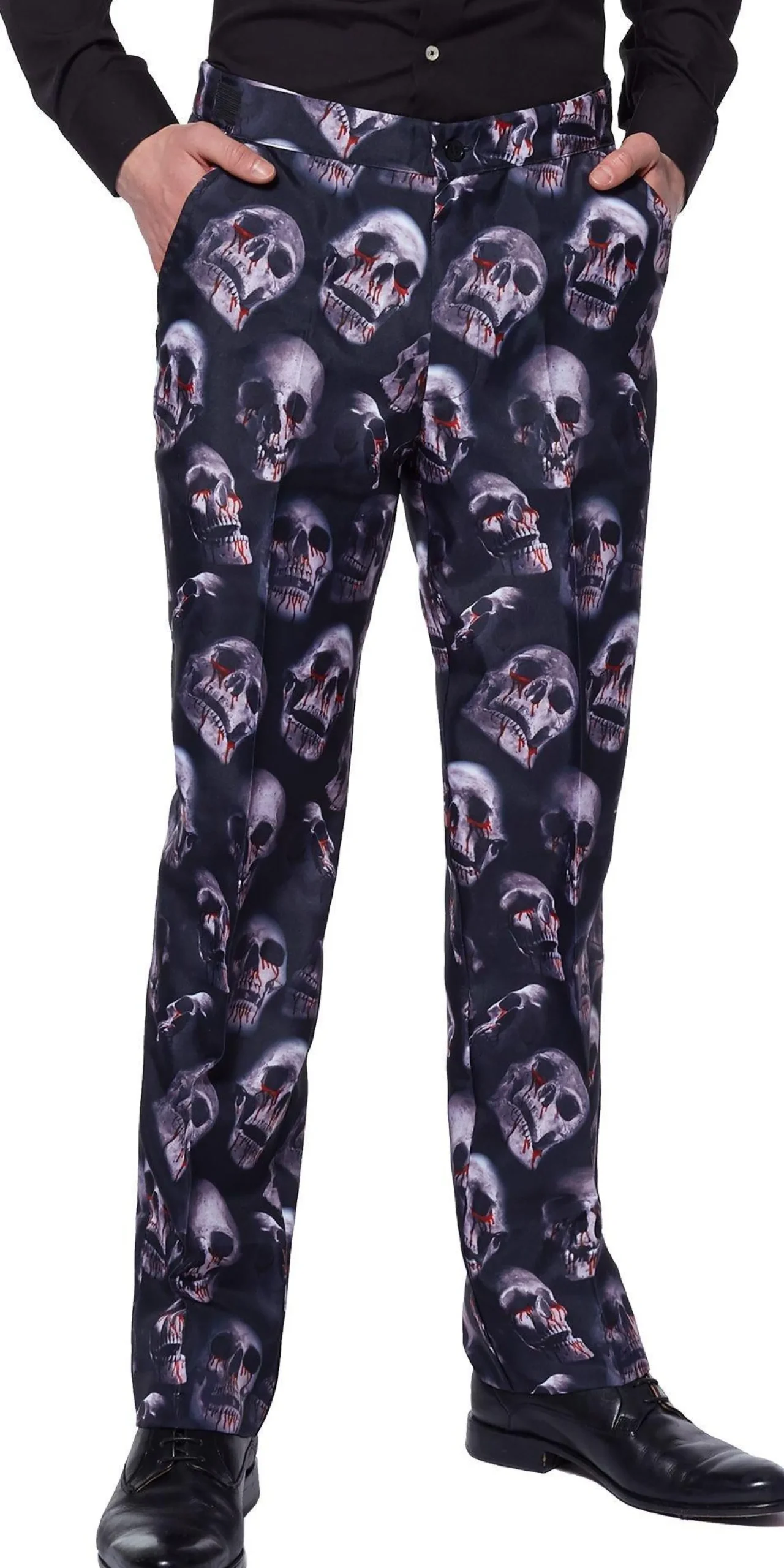 Shop Adult Bloody Skulls Suit Men Scary