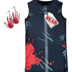 Cheap Adult Body Bag Costume Accessory Kit Women Scary