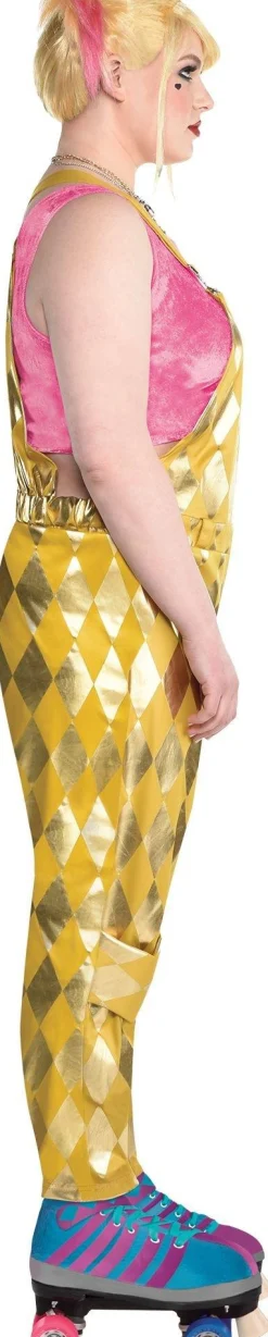 Flash Sale Adult Booby Trap Harley Quinn Costume Plus Size - Birds Of Prey Plus Size Costumes