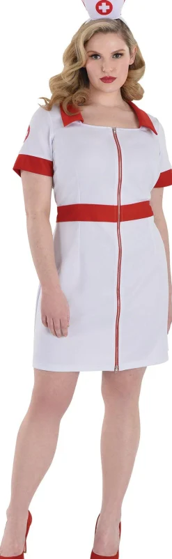 Party City Adult Call The Shots Nurse Plus Size Costume|Women Sexy
