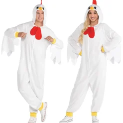 Shop Adult Chicken One Piece Zipster Costume Men Funny