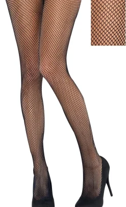 Sale Adult Classic Black Fishnet Pantyhose Tights