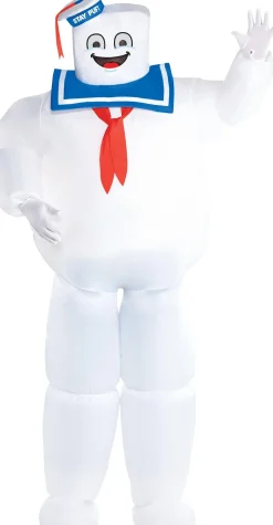 Best Sale Adult Classic Inflatable Stay Puft Marshmallow Man Costume Plus Size - Ghostbusters Plus Size Costumes
