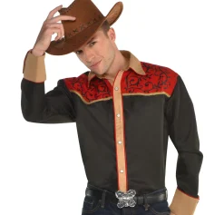 Sale Adult Cowboy Shirt Men Cowboy & Western