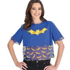 Hot Adult Cropped Batgirl T-Shirt - Dc Comics Women Superhero