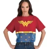 Best Sale Adult Cropped Wonder Woman T-Shirt - Dc Comics Women Superhero