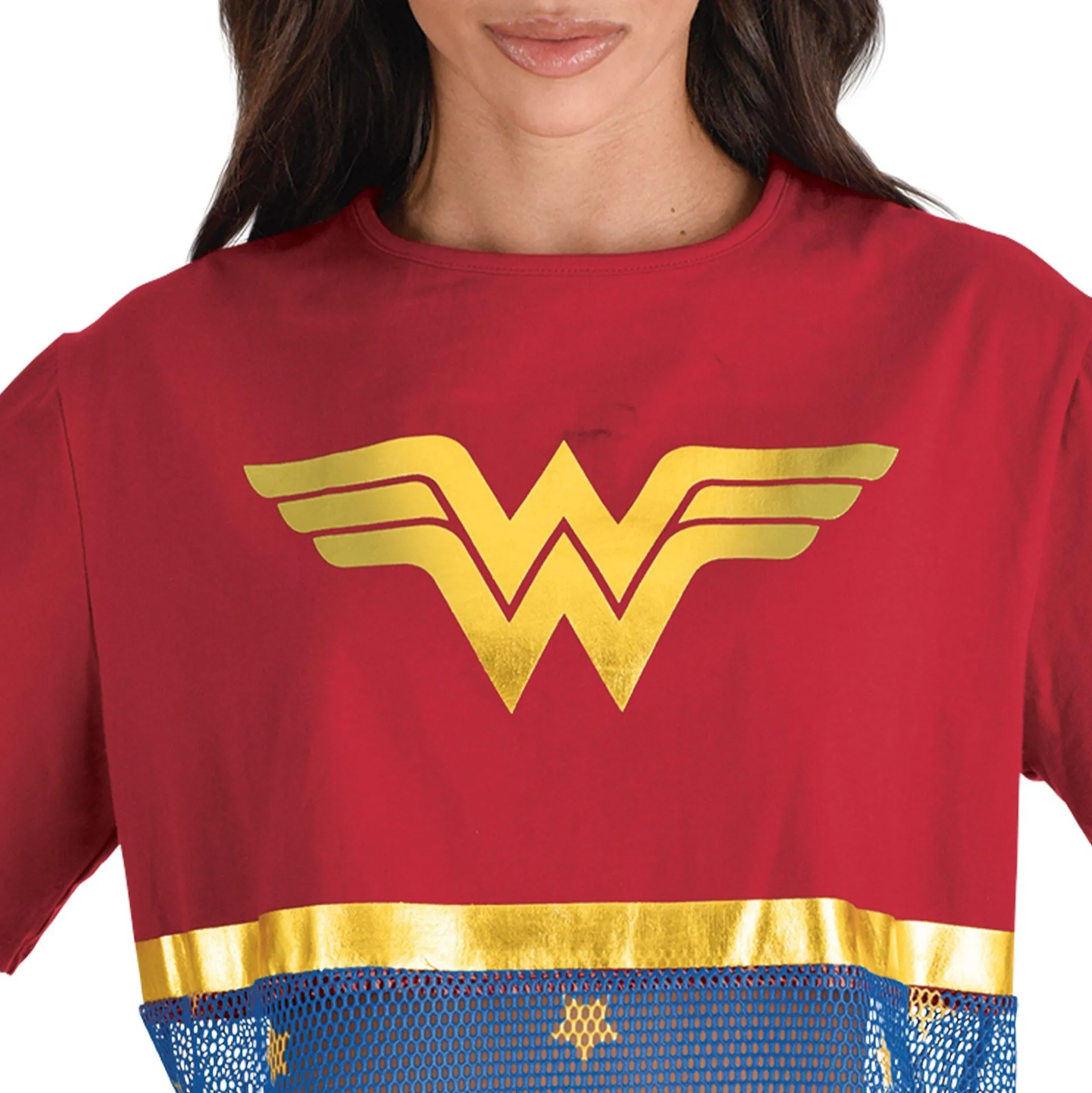 Best Sale Adult Cropped Wonder Woman T-Shirt - Dc Comics Women Superhero