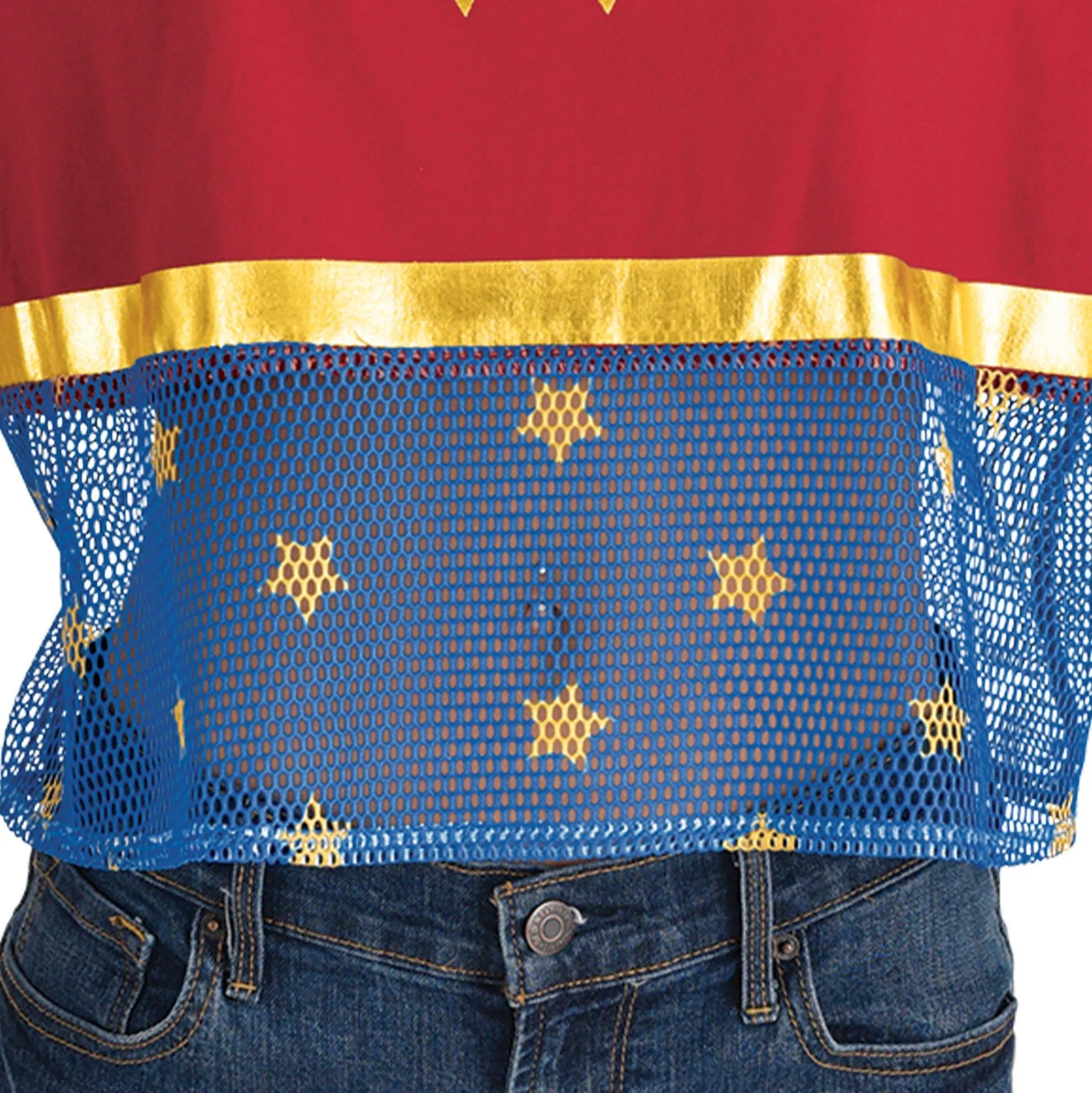 Best Sale Adult Cropped Wonder Woman T-Shirt - Dc Comics Women Superhero