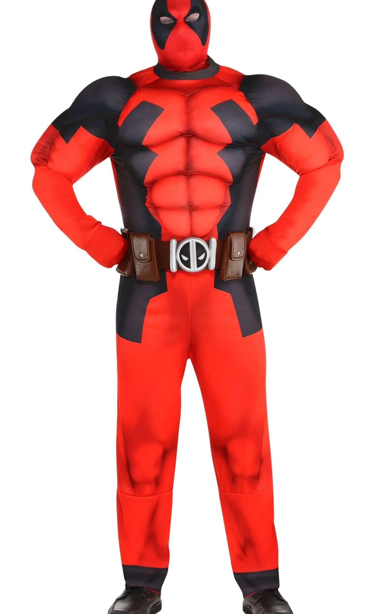 Best Adult Deadpool Muscle Costume Plus Size Men Superhero