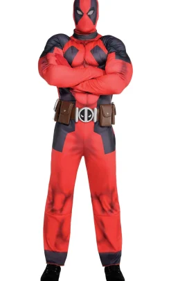 Discount Adult Deadpool Muscle Costume Men Superhero