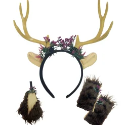 Hot Adult Deer Costume Accessory Kit Headbands, Tails