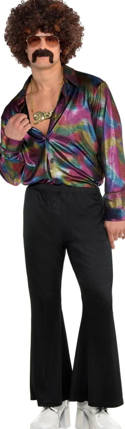 New Adult Disco Shirt Men Decades