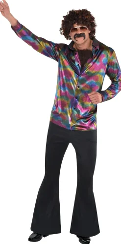New Adult Disco Shirt Men Decades