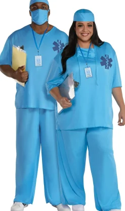 New Adult Er Doctor Costume - Plus Size Couples' Costumes