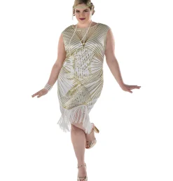 Party City Adult Flirty Flapper Plus Size Costume|Women 1920S
