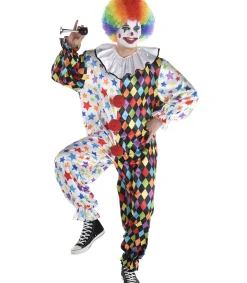 Hot Adult Friendly Clown Costume Men Funny