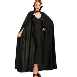 Hot Adult Full Length Black Cape Women Scary