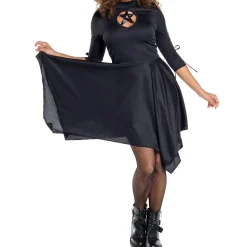 Best Adult Goth Witch Keyhole Dress Bodywear