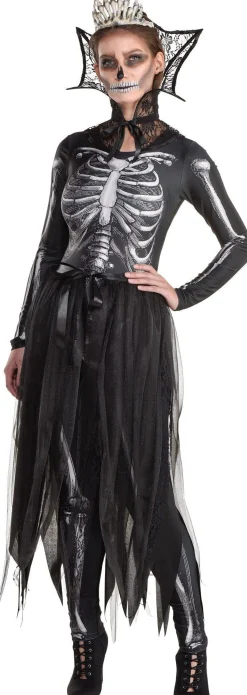 Discount Adult Gothic Skeleton Queen Costume Women Scary