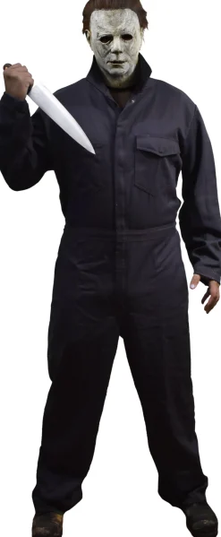 Cheap Adult Gray Michael Myers Jumpsuit - Halloween 2018 Men Scary