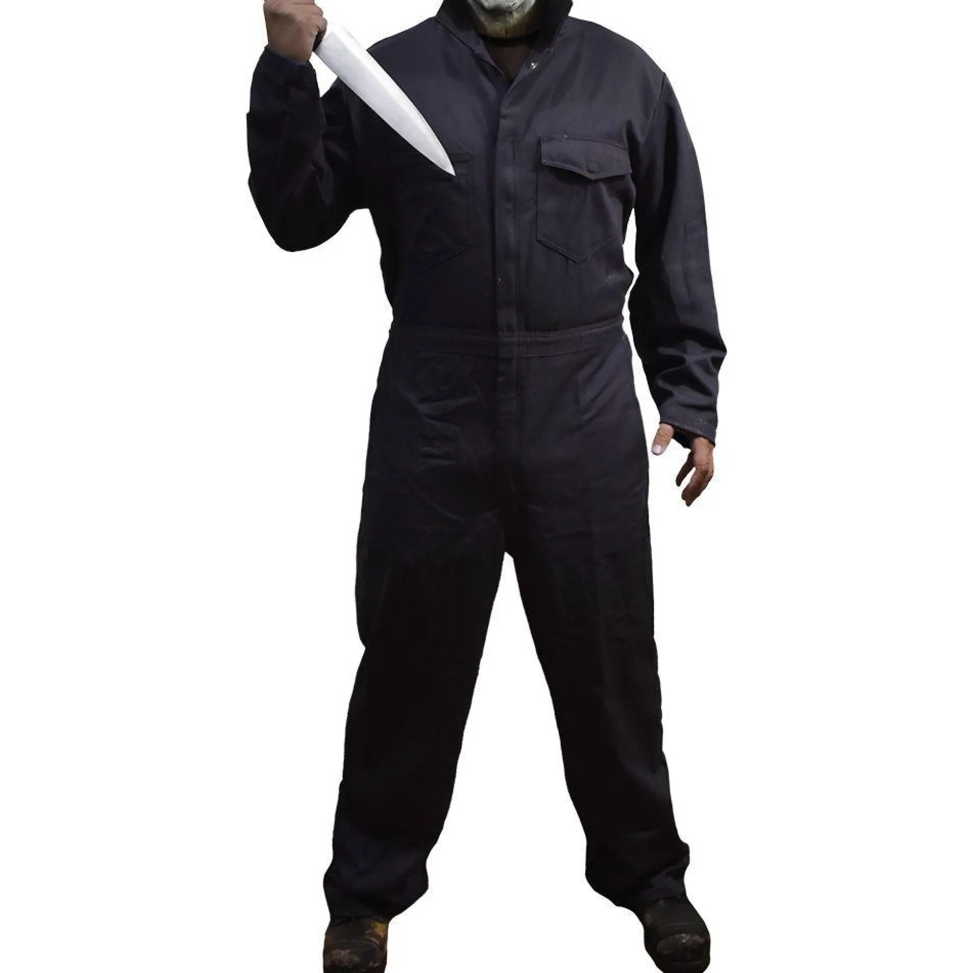 Cheap Adult Gray Michael Myers Jumpsuit - Halloween 2018 Men Scary
