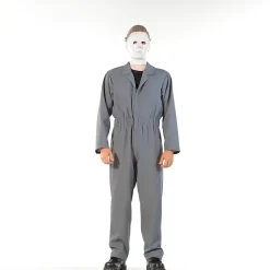 Best Adult Gray Michael Myers Costume - Halloween Men Scary