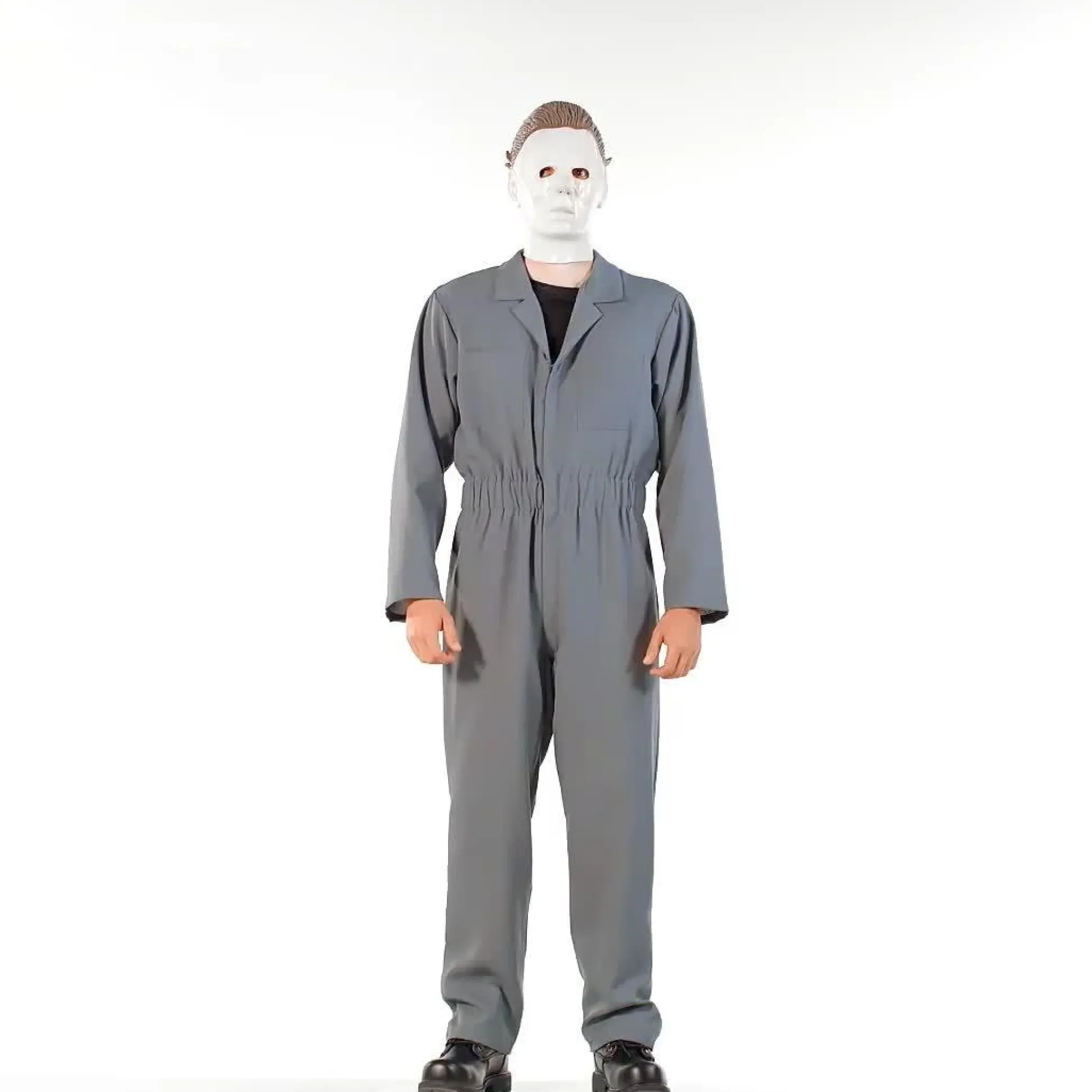 Best Adult Gray Michael Myers Costume - Halloween Men Scary